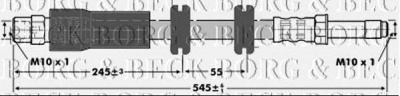 BORG & BECK bbh6812 -  Тормозной шланг
